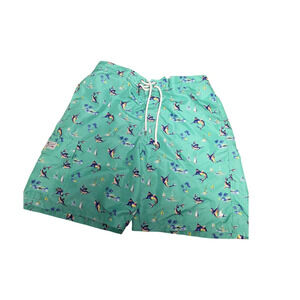 Men's XL Polo Ralph Lauren Swim Trunks Blue Swordfish Vacation Resort Summer